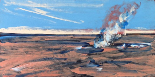 Kilauea Caldera from the Kilauea Overlook, Hawaii Volcanoes National Park, 12” x 24”, oil on linen, 2016. Kilauea Caldera from the Kilauea Overlook, Hawaii Volcanoes National Park, 12” x 24”, oil on linen, 2016.